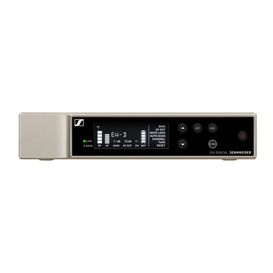 Sennheiser Evolution Wireless Digital EW-D EM Q1-6 Bedienungsanleitung