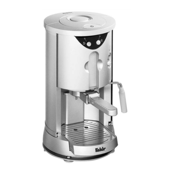 Fakir Espressobar Gebrauchsanleitung