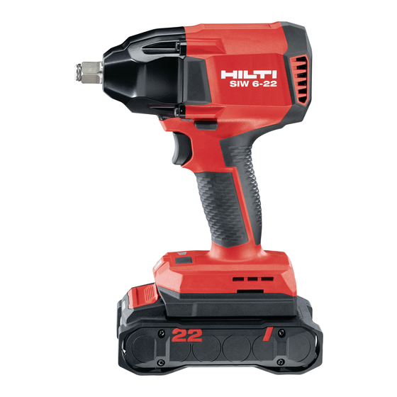 Hilti NURON SIW 6-22 Original Bedienungsanleitung