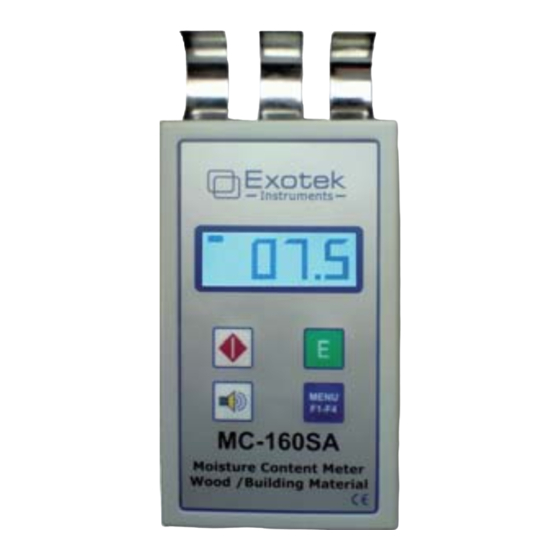 Exotek instruments MC-160SA Anleitung