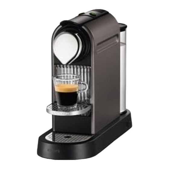 Nespresso krups Bedienungsanleitung