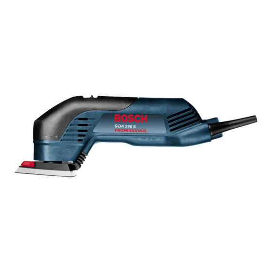 Bosch GDA 280 E Professional Originalbetriebsanleitung