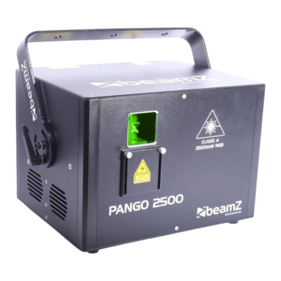 Beamz professional Pango 1250 Analog laser RGB Gebrauchsanleitung