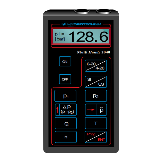 Hydrotechnik Multi-Handy 2040 Bedienungsanleitung