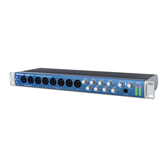 Presonus Audio electronic AudioBox 1818VSL Bedienungsanleitung