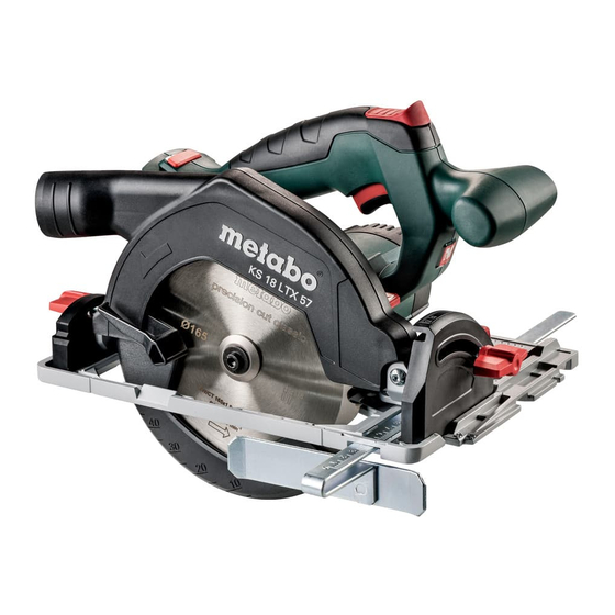 Metabo KS 18 LTX 57 Originalbetriebsanleitung