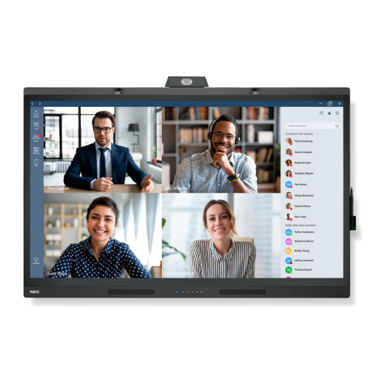 NEC MultiSync WD551 Bedienungsanleitung