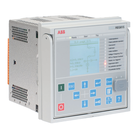 ABB REG 615 serie Anleitung