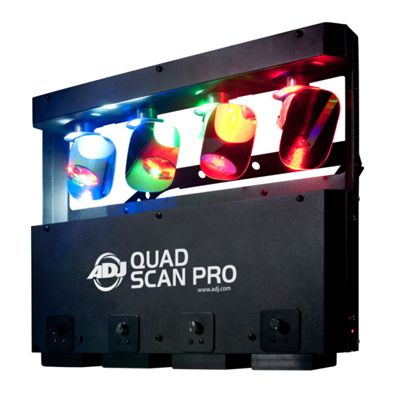ADJ Quad scan pro Bedienungsanleitung
