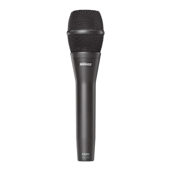 Shure KSM9 Bedienungsanleitung