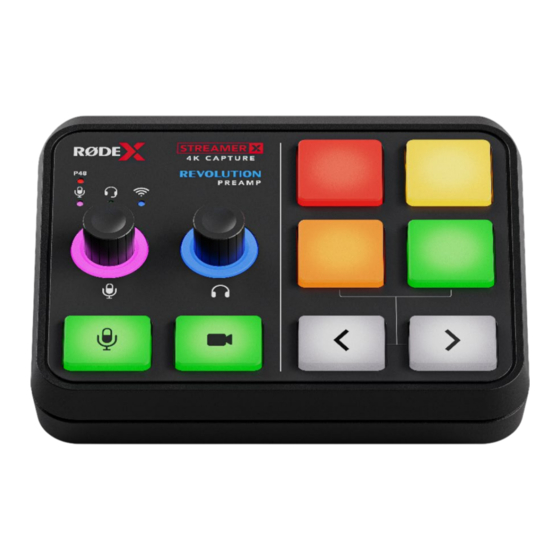 RODE STREAMER X Handbuch