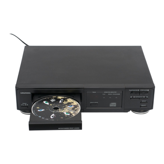 Grundig CD 660 Service