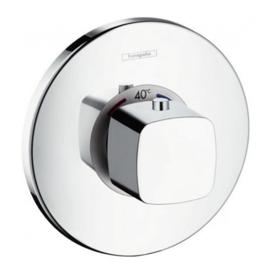 HANSGROHE Metris 31570000 Gebrauchsanleitung Und Montageanleitung