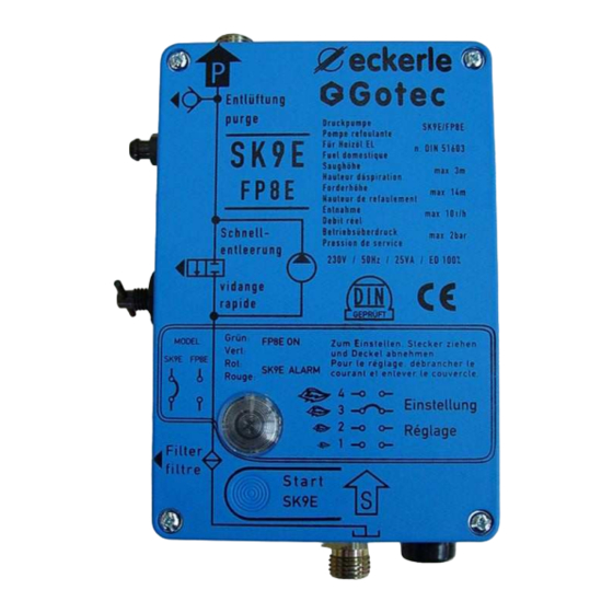 Gotec eckerle SK9E Technische Informationen