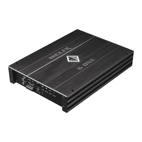 HELIX G ONE Handbuch
