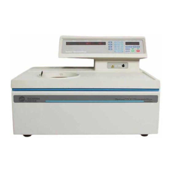 Beckman Coulter Optima TLX Bedienungsanleitung