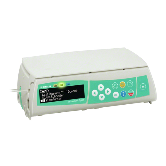 Braun Infusomat Space Gebrauchsanweisung
