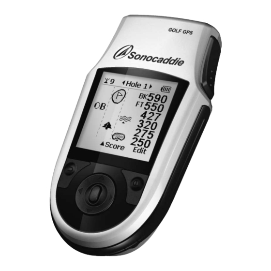 Sonocaddie XV2 Benutzerhandbuch