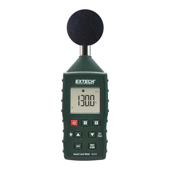 Extech Instruments SL510 Bedienungsanleitung