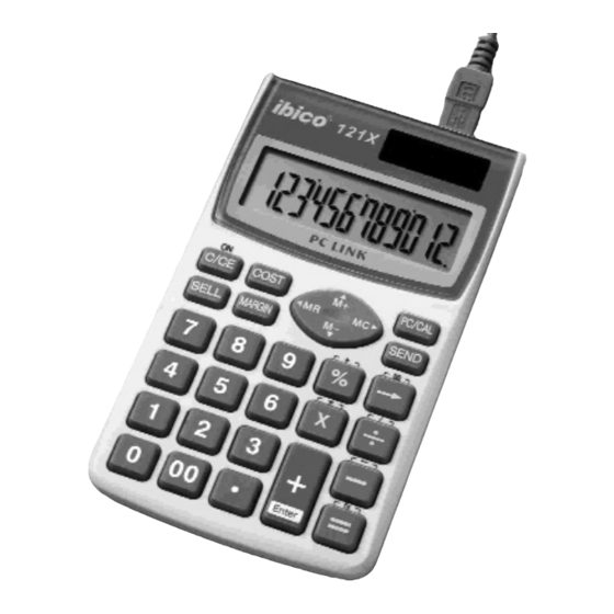 ibico 121x PC link Bedienungsanleitung