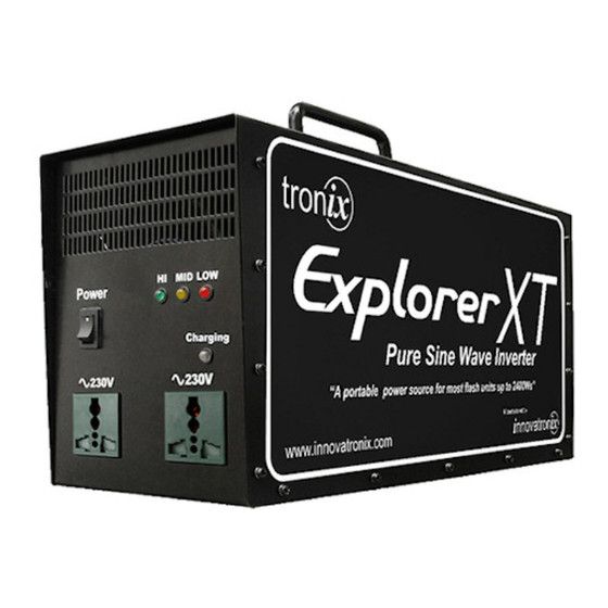 Innovatronix Tronix Explorer XT Bedienungsanleitung