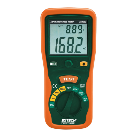 Extech Instruments 382252 Bedienungsanleitung