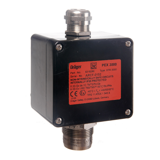 Dräger PEX 3000 Installationshinweis