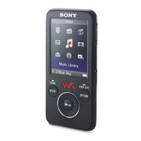 Sony walkman NWZ-S736F Bedienungsanleitung