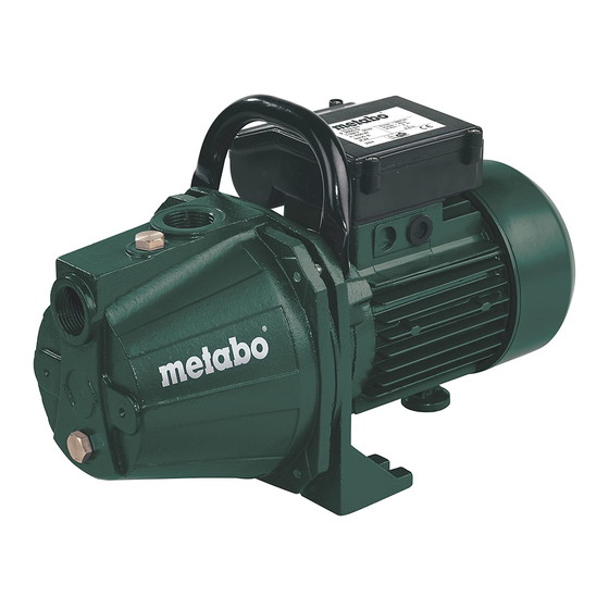 Metabo P 3000 G Handbücher