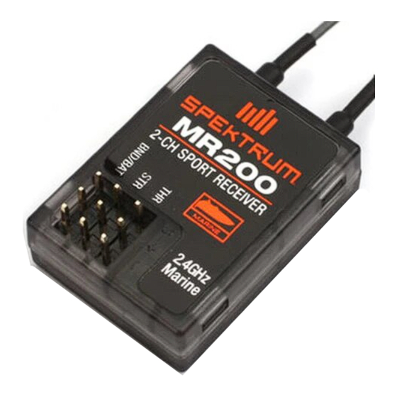 Spektrum MR200 Bedienungsanleitung