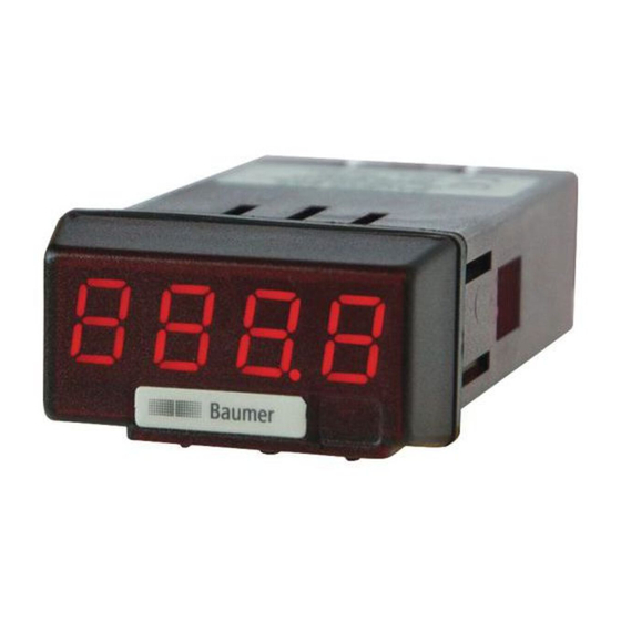 Baumer PA200 Betriebsanleitung