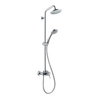 Hansgrohe Showerpipe Croma 100 27154000 Gebrauchsanleitung, Montageanleitung