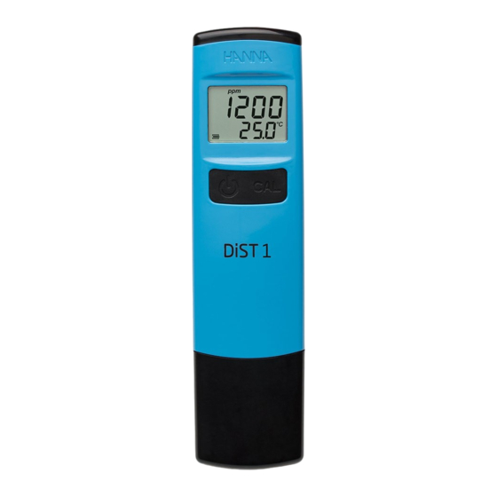 Hanna Instruments DiST HI98301 Kurzanleitung