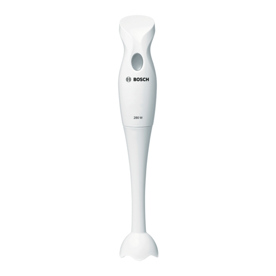 Bosch MSM6B-Serie Gebrauchsanleitung