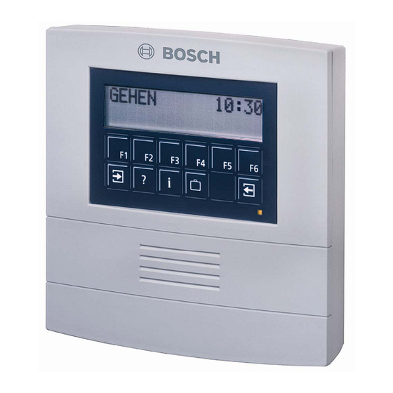 Bosch MATRIX Terminal 6000 M6L Installationshandbuch