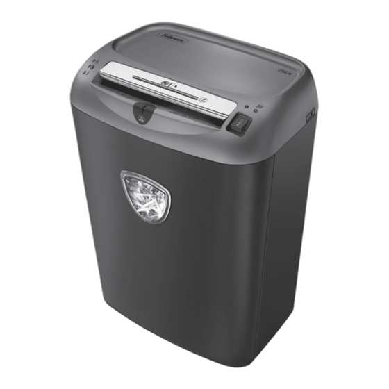 Fellowes POWERSHRED 75Cs Anleitungen Zur Benutzung