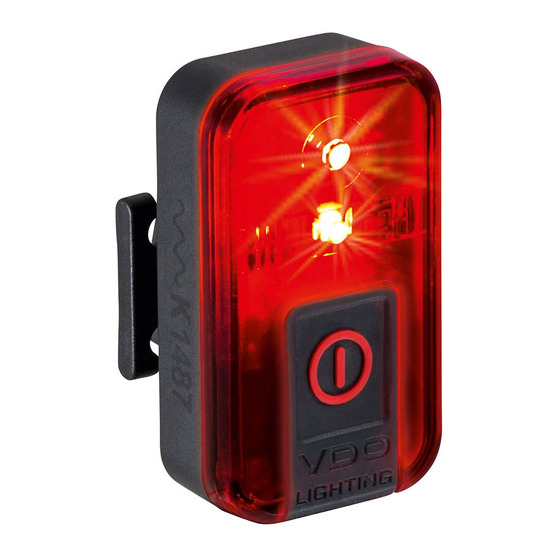 VDO Cyclecomputing RED LIGHT PLUS Bedienungsanleitung