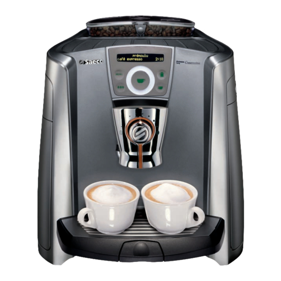 Saeco Primea Cappuccino Ring Bedienungsanleitung