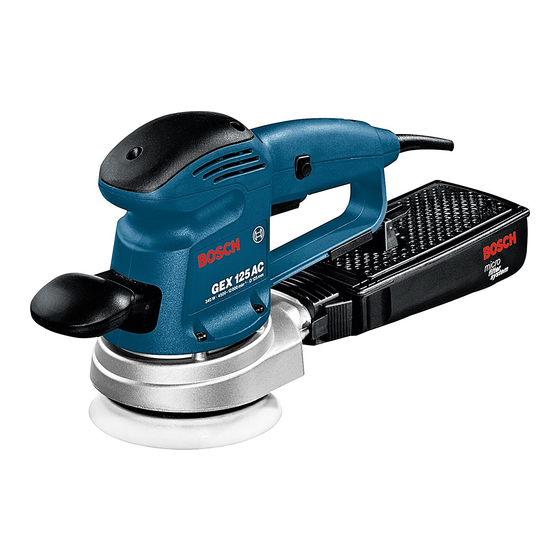 Bosch GEX Professional 125 AC Originalbetriebsanleitung