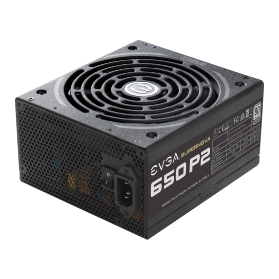 EVGA SuperNOVA 650P2 Bedienungsanleitung