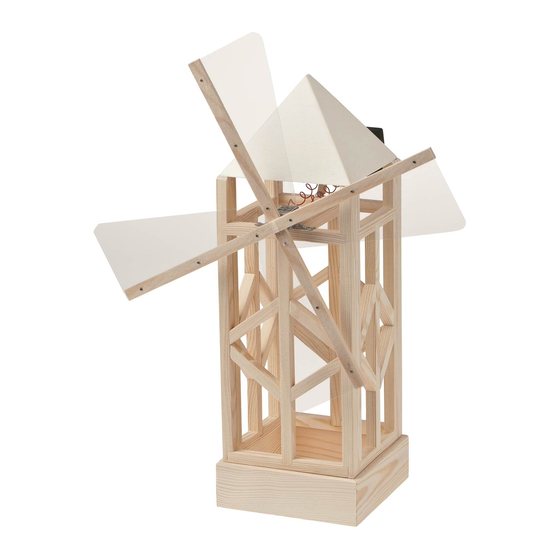 Opitec Fachwerk-Solarwindmühle 124.025 Bedienungsanleitung