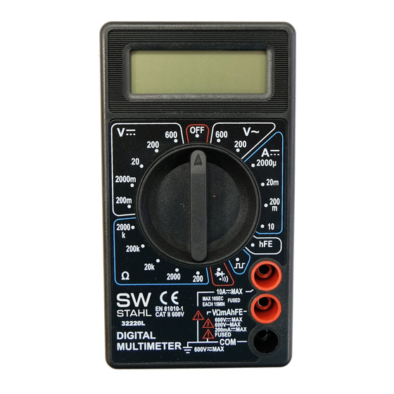 SW-Stahl 32220L Bedienungsanleitung