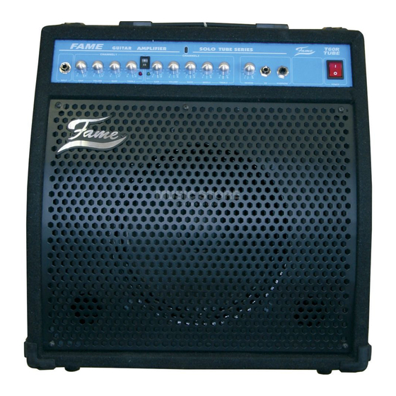 FAME T60R Bedienungsanleitung