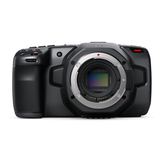 Blackmagic Design Pocket Cinema Camera 6K Installations- Und Bedienungsanleitung