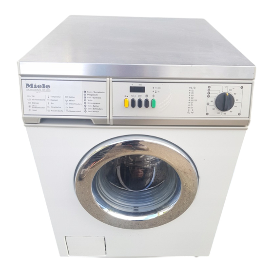 Miele professional WS 5425 MC 13 Gebrauchs- Und Aufstellanweisung