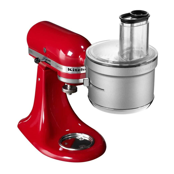 KitchenAid Food-Processor-Vorsatz 5KSM2FPA Anleitung