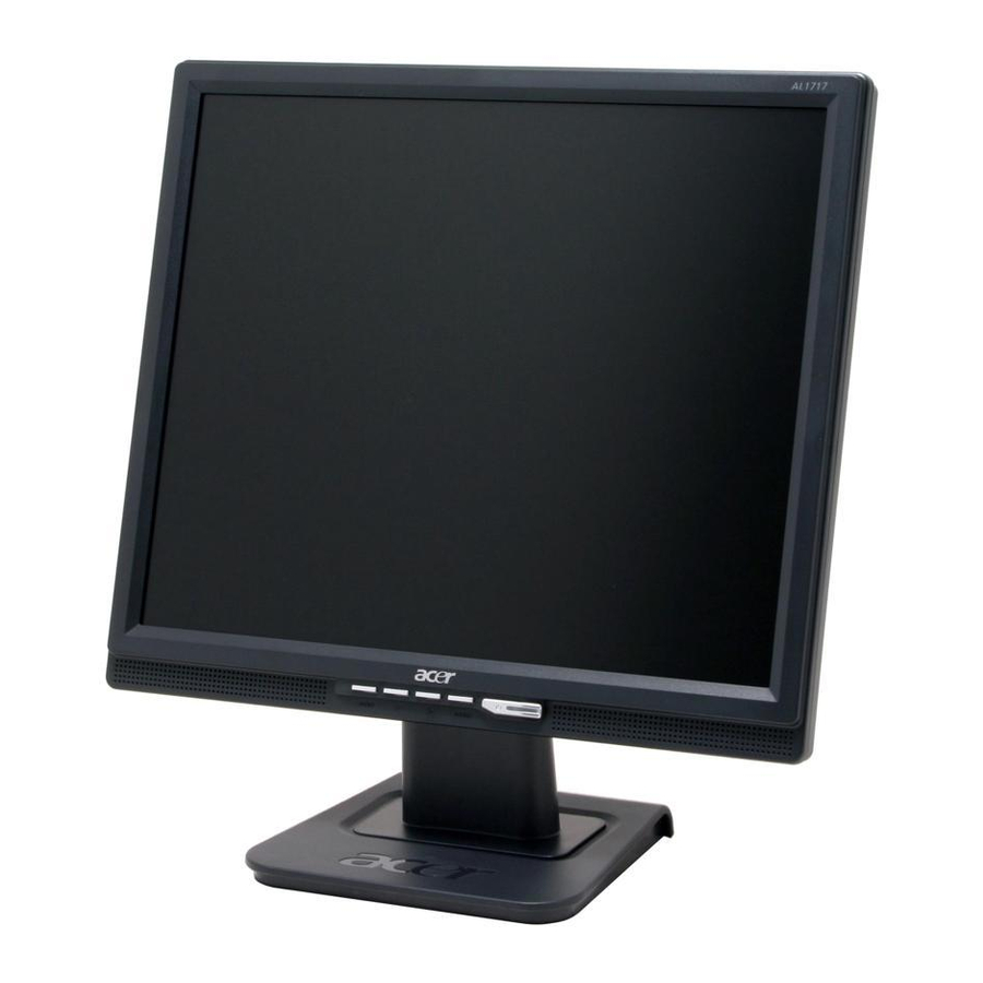 Acer al1717 Installationsanleitung
