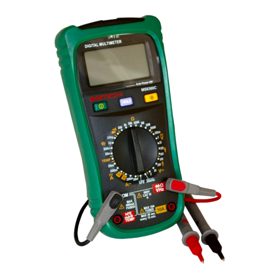 Mastech MS8360C Betriebsanleitung