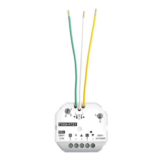 DELTA DORE TYXIA 4731 Installationsanleitung