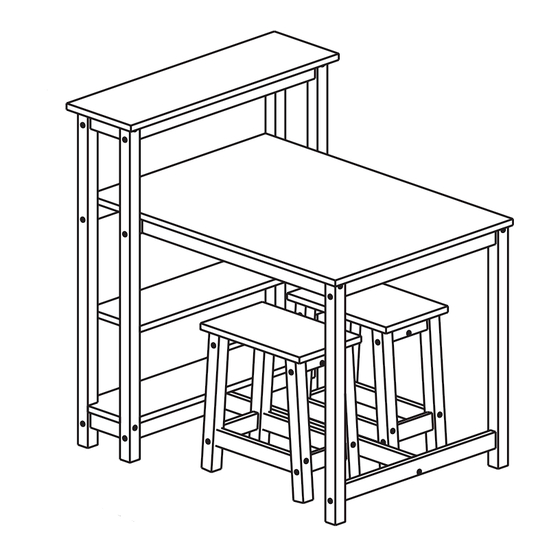 CONFORAMA SADIE TABLE + TABOURETS Montageanleitung